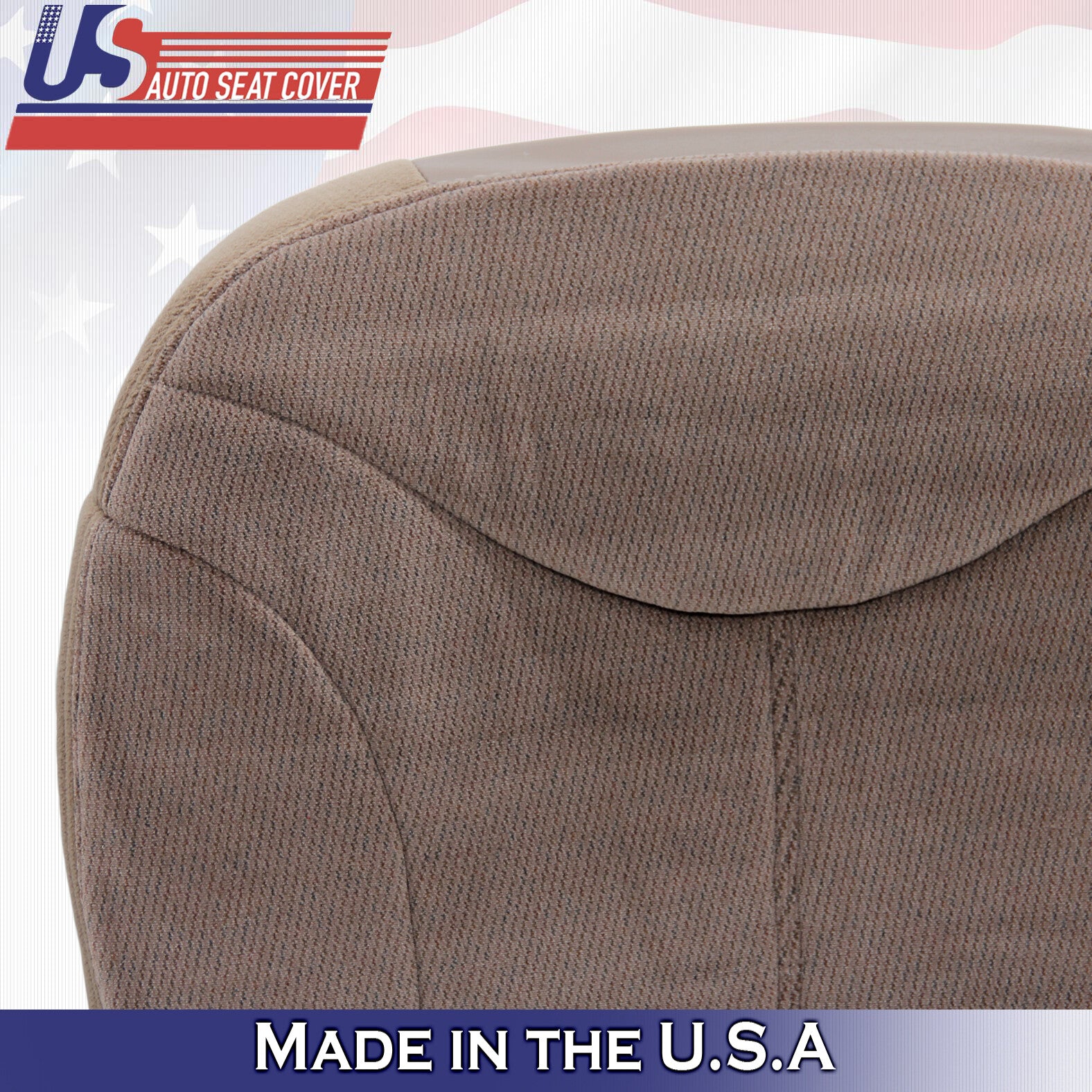 2002 For GMC Sierra 1500 2500 3500 SLT SLE Passenger Bottom Cloth Seat Cover Tan