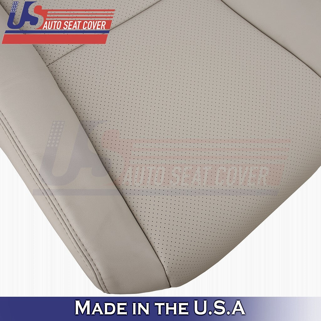 2007 to 2012 For Lexus LS460 Driver Bottom-Top Perf Leather Cover Cashmere Tan