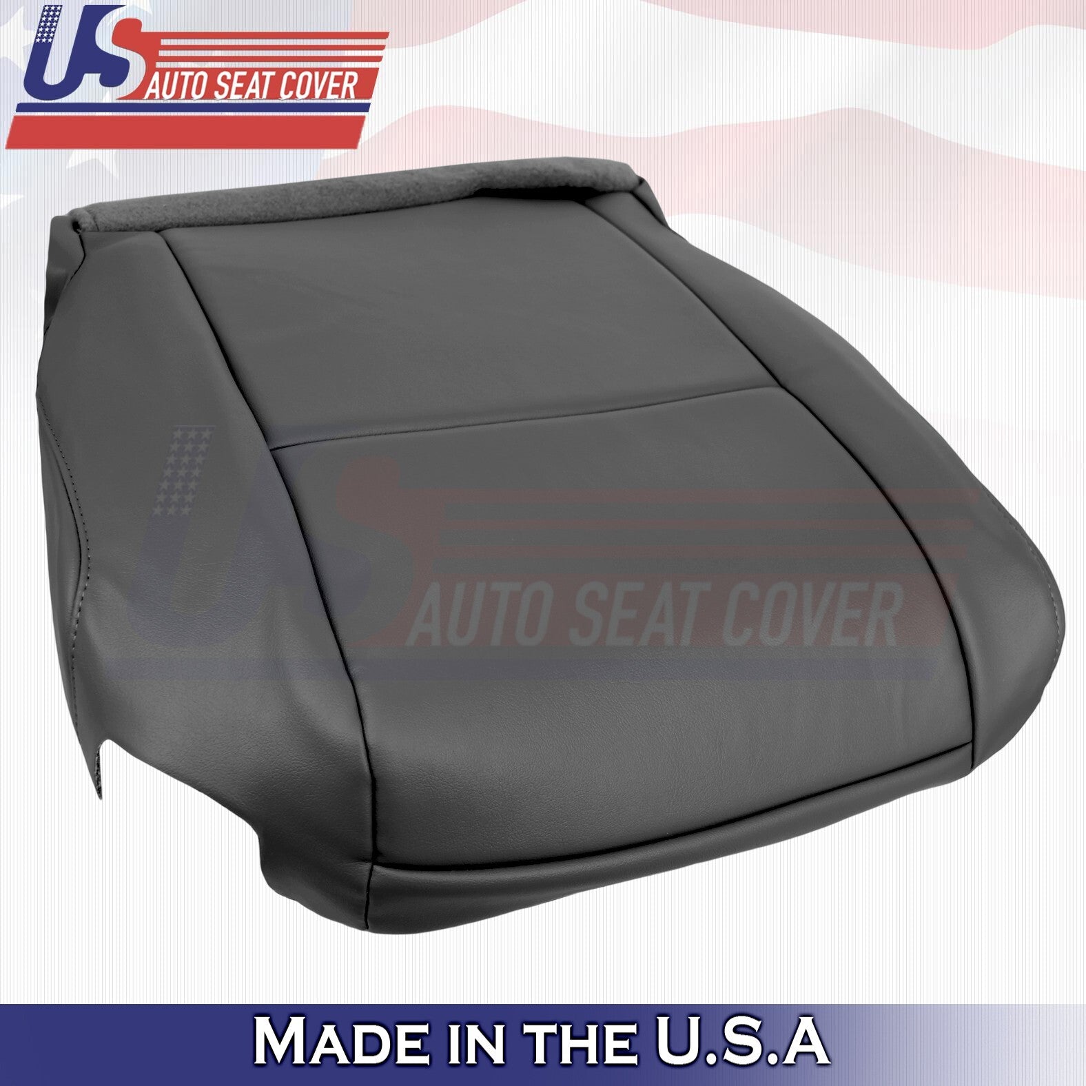 2007-2010 FitsToyota Tundra Rear Driver Passenger Tops&BottomsLeather Cover Gray