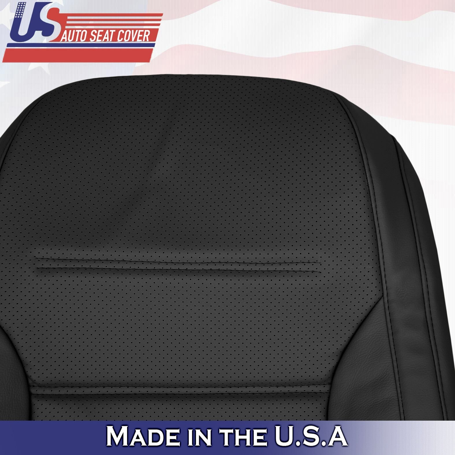 2011-2017 Fits Volkswagen Jetta Passenger Bottom & Top Leather Seat Cover Black