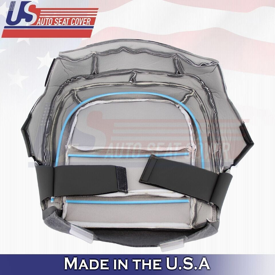 2015 to 2022 Fits Chevy Colorado Driver & Passenger Bottoms Leather Cover Black