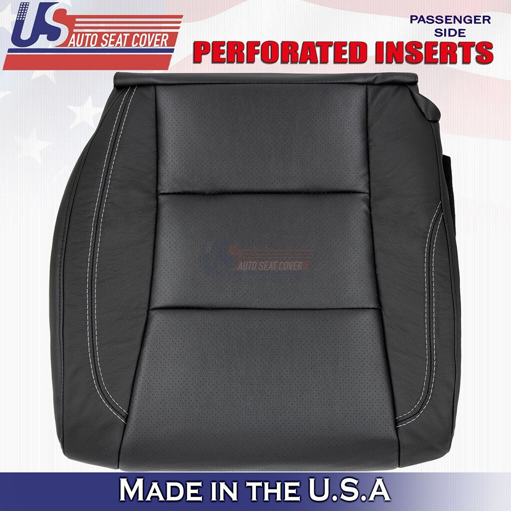 2013 to 2018 Fits Toyota Avalon Driver & Passenger Bottoms Leather Cover Black