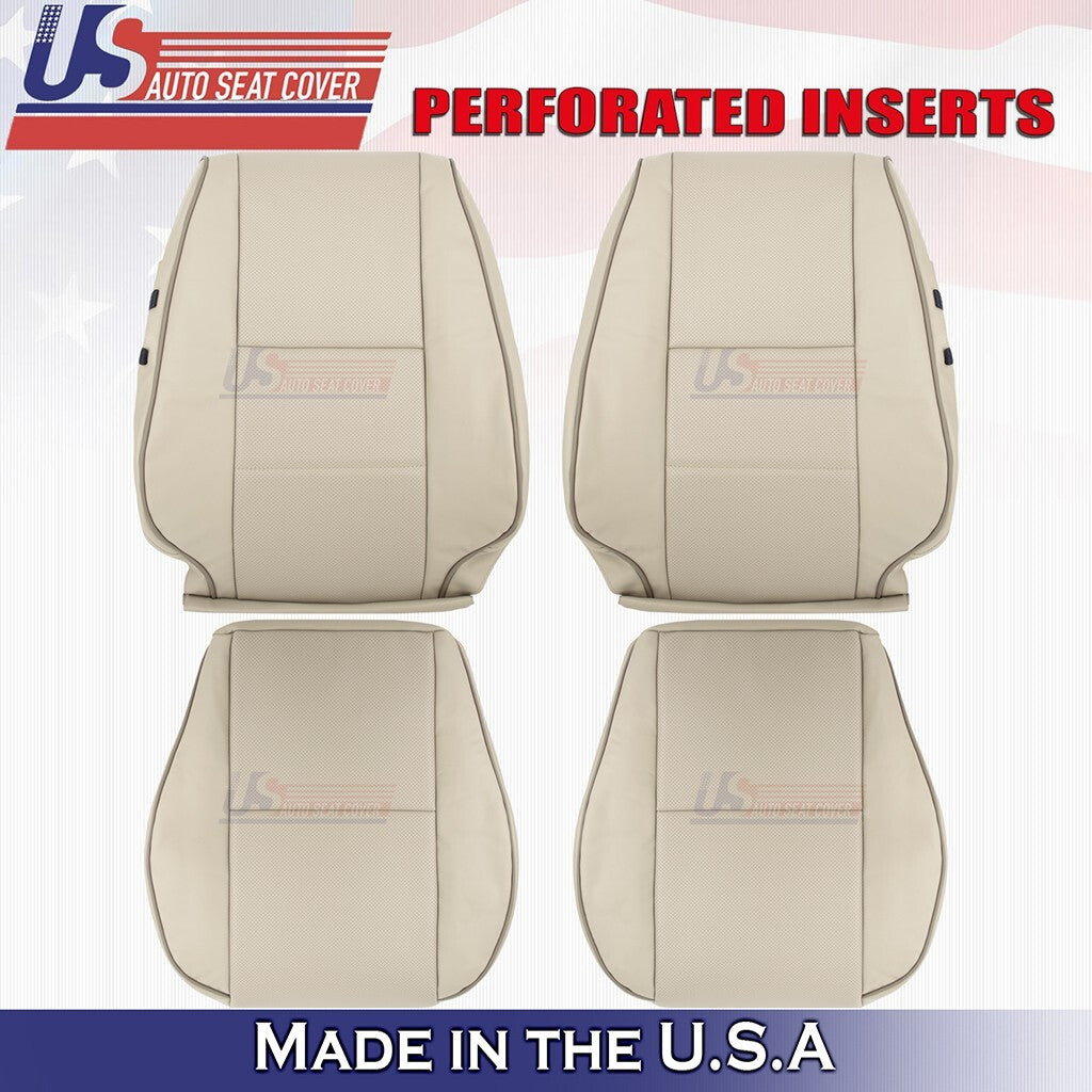 2001 to 2005 For Lexus IS300 Front Set Top & Bottoms Perf Leather Seat Cover Tan