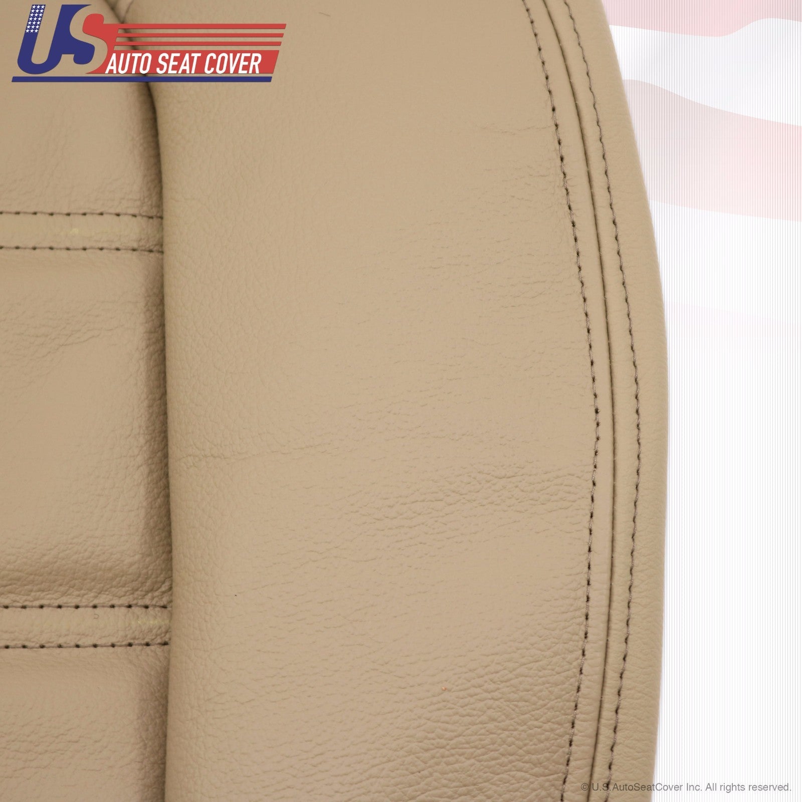 2002-2005 Ford Explorer XLT  Driver & Passenger Bottom Leather Seat Cover Tan