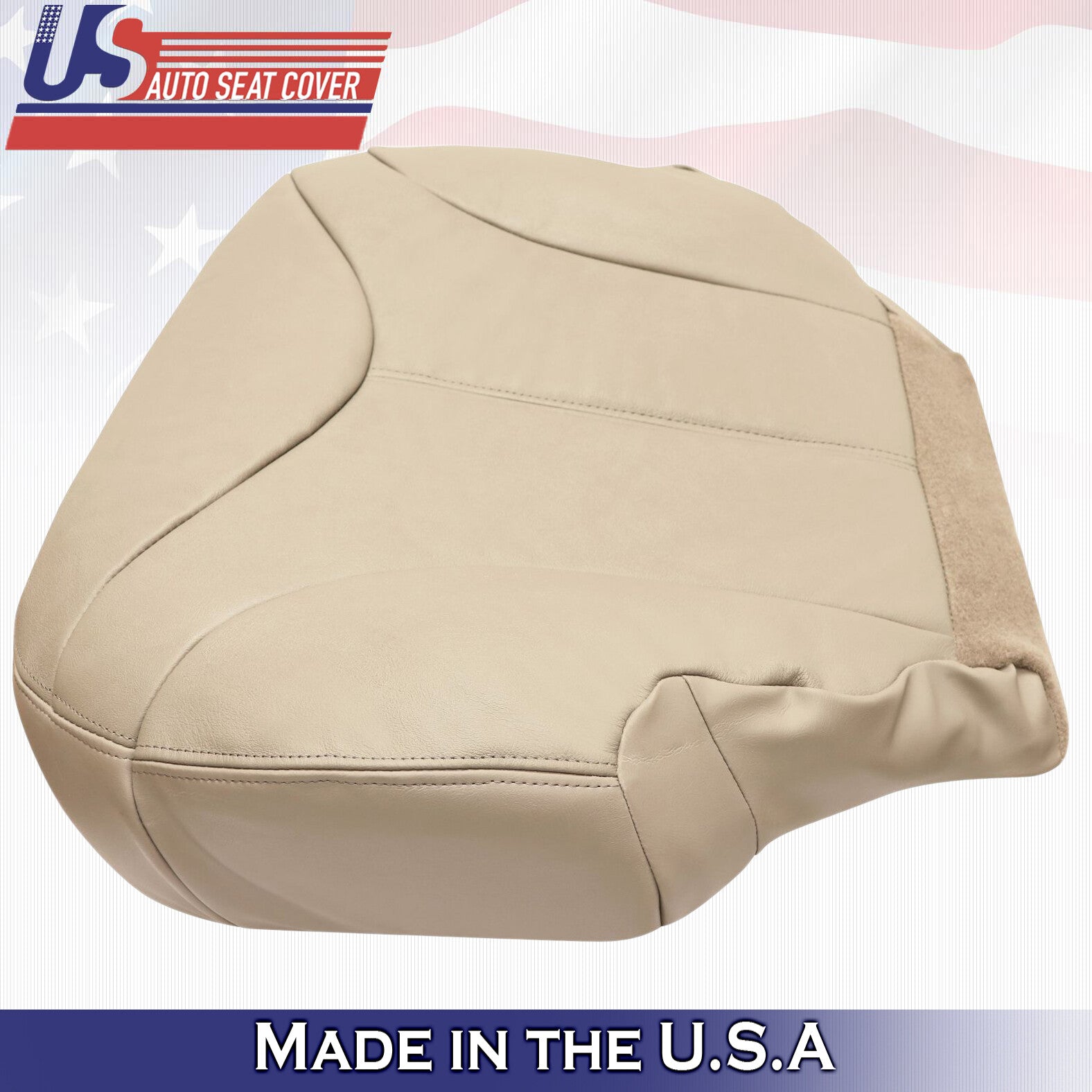 2001 2002 For GMC Yukon XL SLT SLE Passenger Bottom Leather Seat Cover Tan