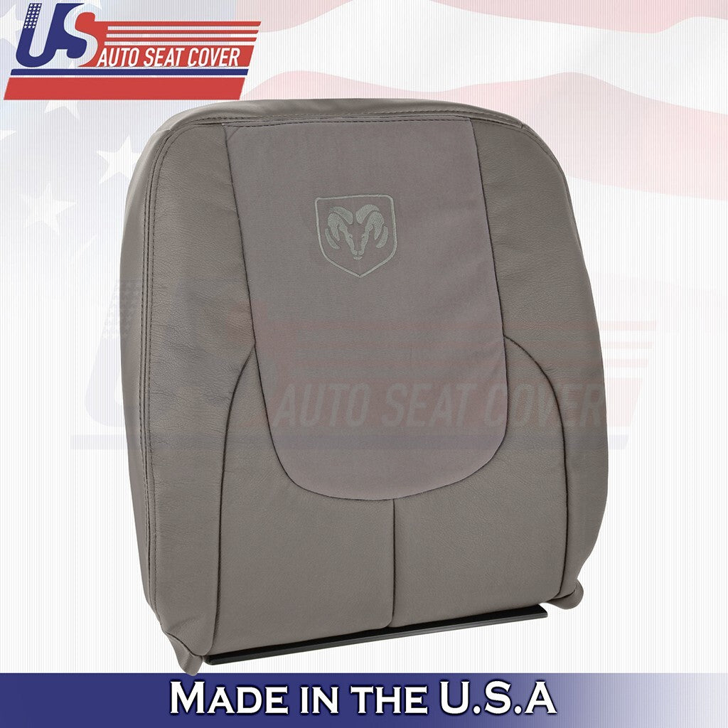 2002 2003 Fits Dodge Ram Laramie Driver &Passenger Front Set Leather Cover Taupe