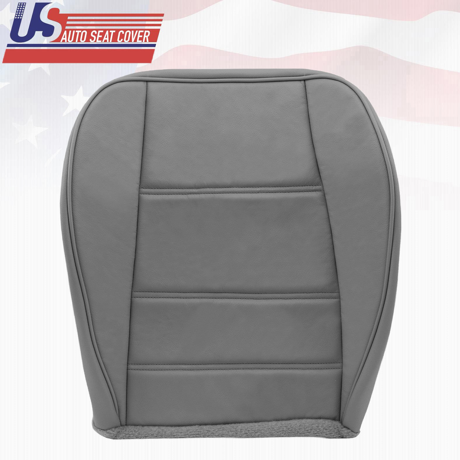 2002 2003 2004 Ford Mustang V6 Front Passenger Bottom Leather Seat Cover Gray