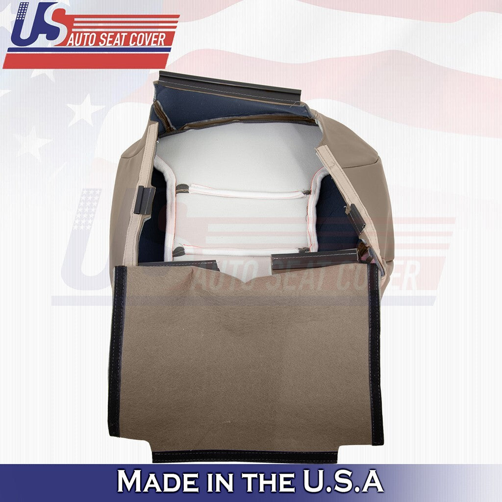 1995 to 1999 Fits GMC Suburban Yukon 2nd Row Passenger Bottom Leather Cover Tan
