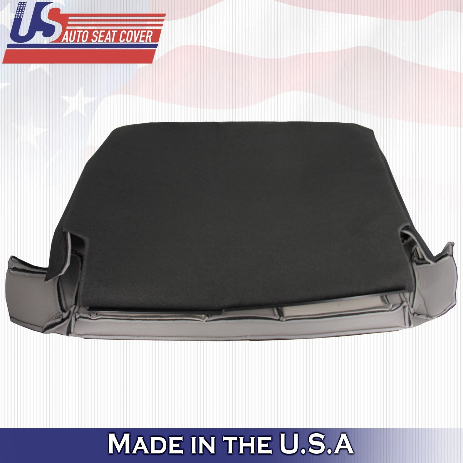 2008 For GMC Sierra 1500 2500 3500 Rear Driver & Passenger Top Cloth Covers BLK