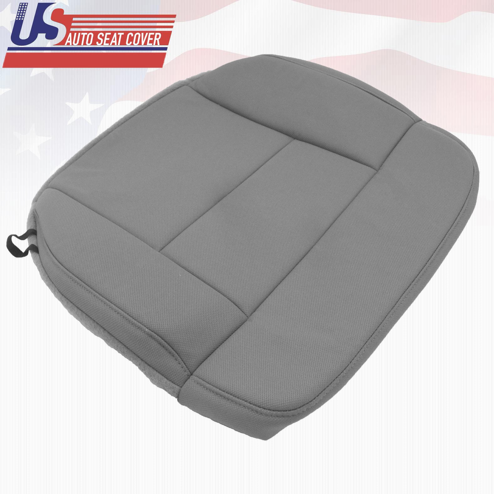2004 Ford F150 Lariat Driver Side Bottom Replacement Cloth Seat Cover FLINT GRAY