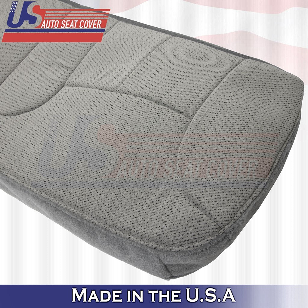 1997 1998 For GMC Sierra 1500 2500 Rear Bench Bottom Cloth Cover Pewter Gray