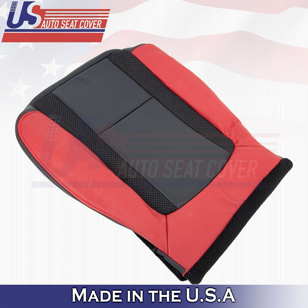 Passenger Bottom Seat Cover Black/ Brick Red 2014 Fits Ford F150 Raptor