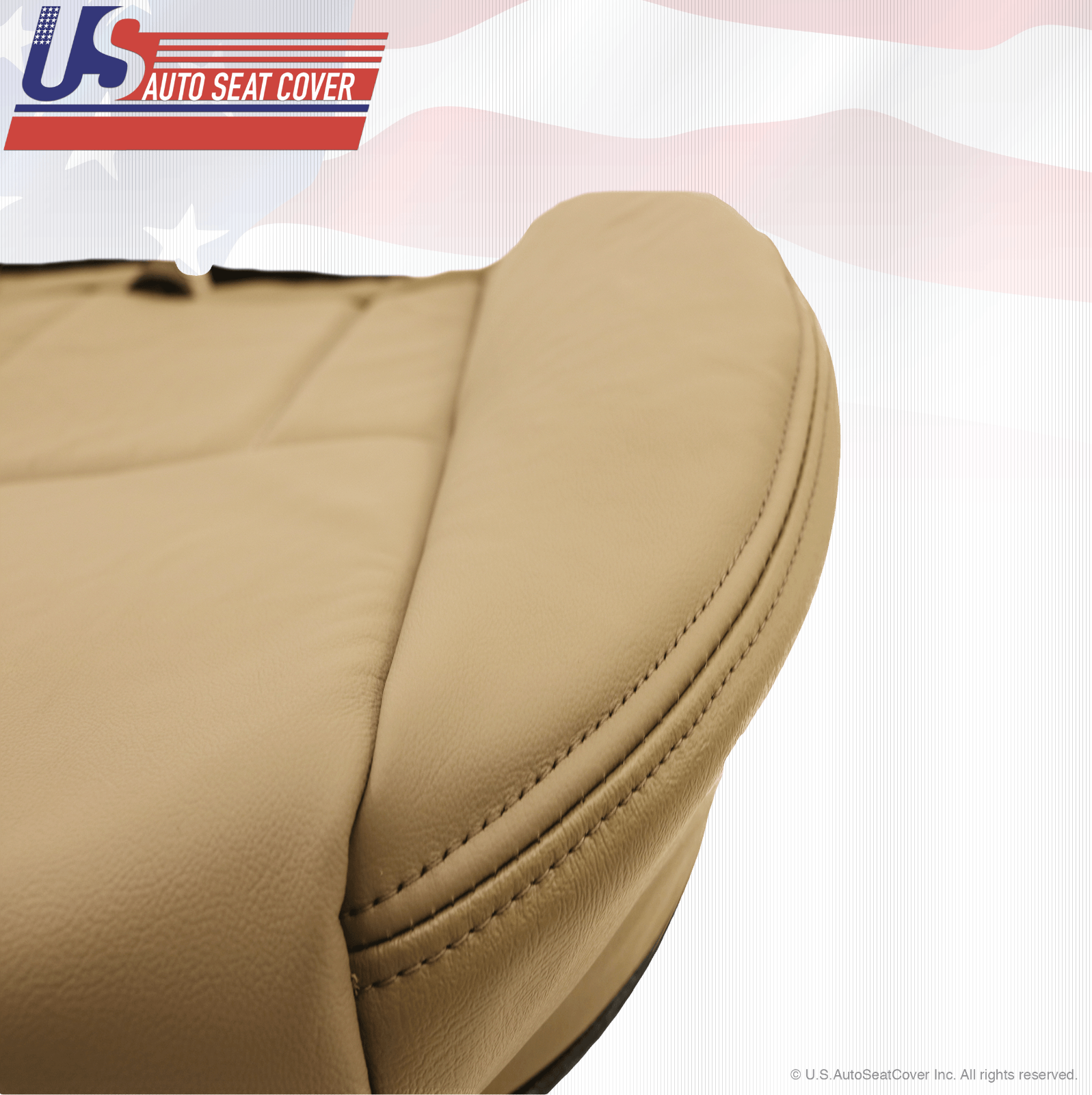 Rear Driver - Passenger Bottom Vinyl Seat Cover Oak Tan Fits 2002 Toyota 4Runner