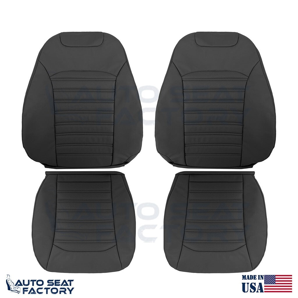 Replacement Black Vinyl Seat Cover SET For Ford Fusion 2013 2014 2015 2016 2017