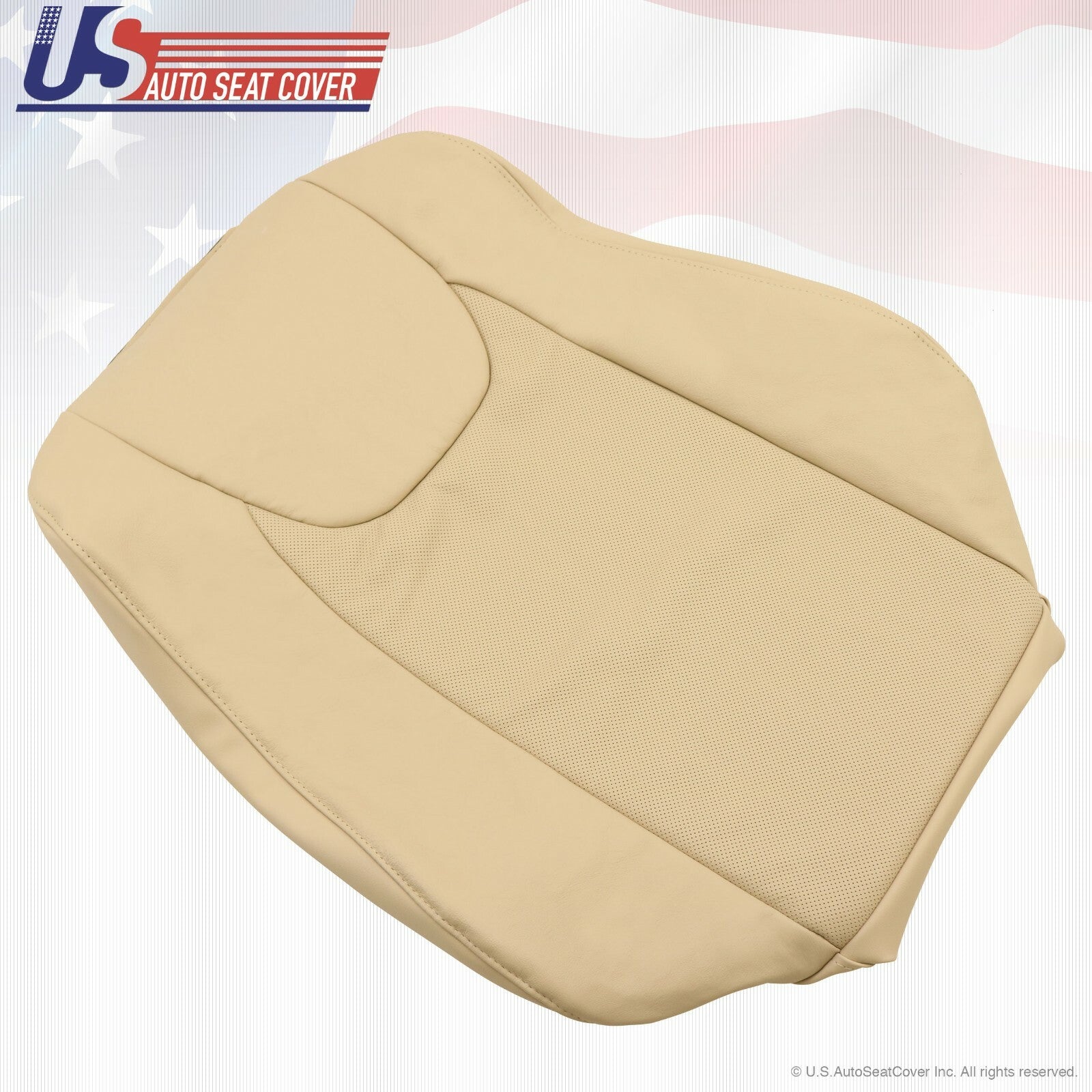 Fits 2012 Lexus RX350 Driver Side Lean Back Perforated Leather Seat Cover Tan
