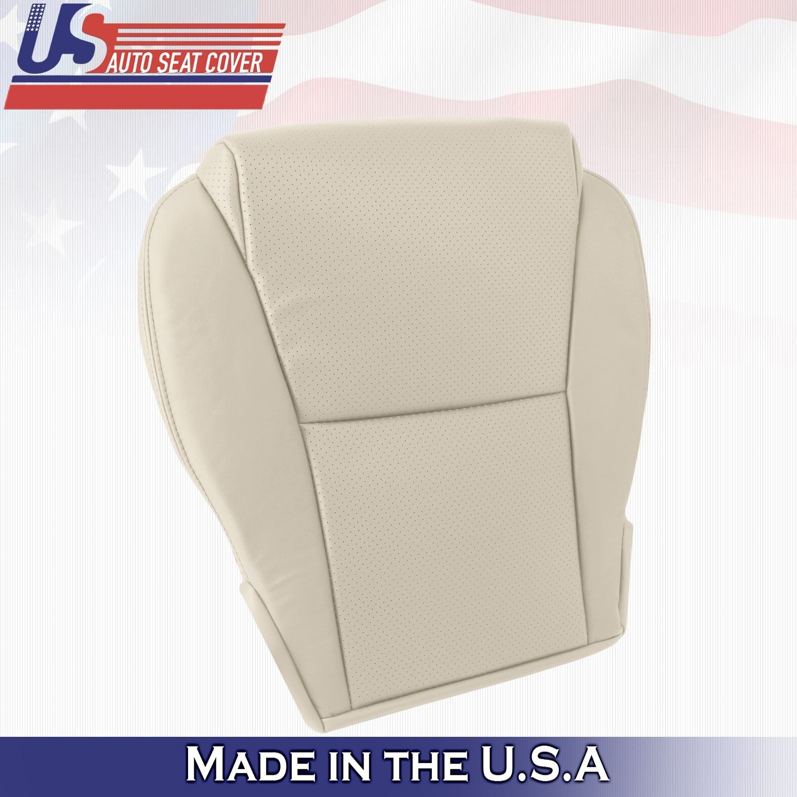 2008 For Toyota Solara Convertible Front Driver Bottom Leather Seat Cover Tan