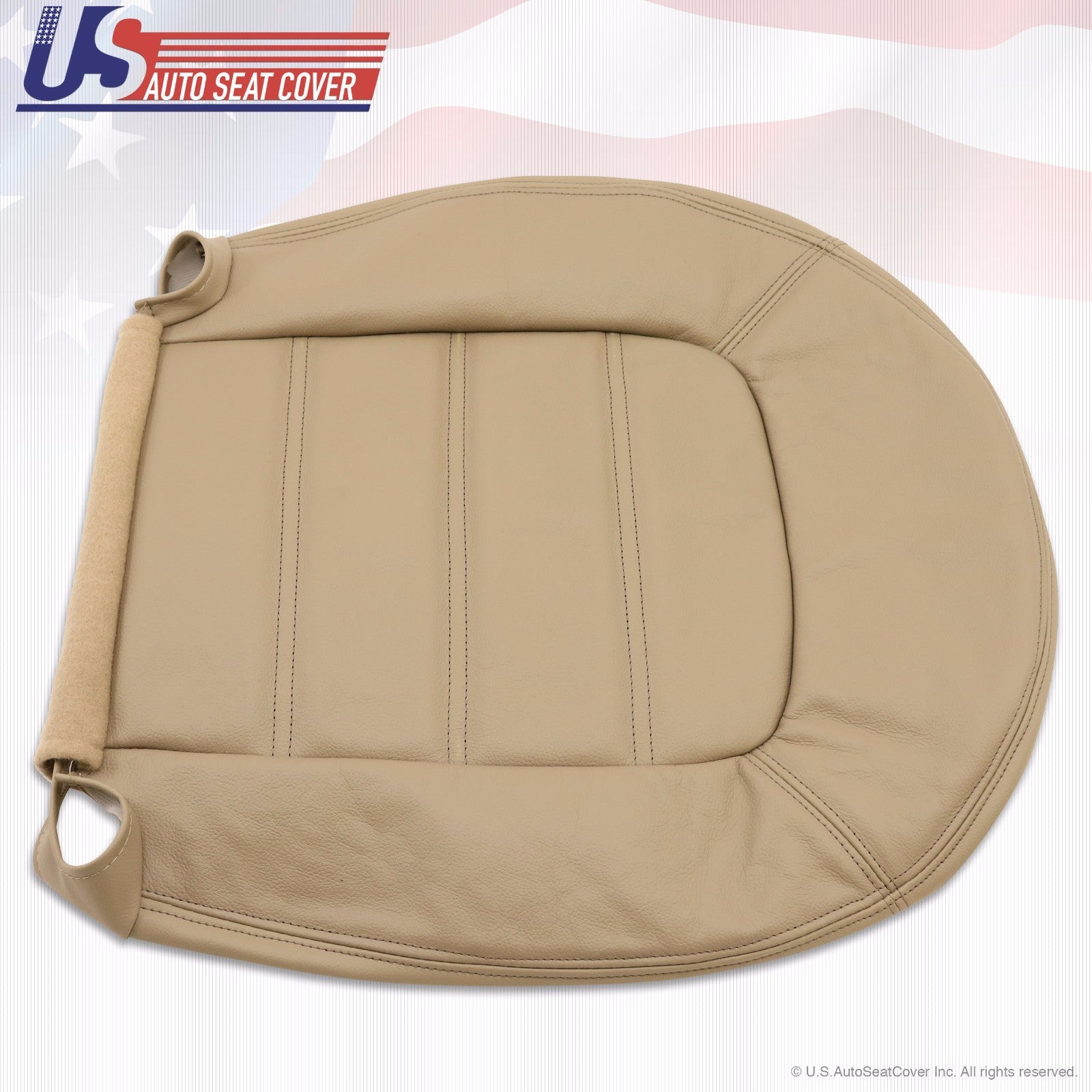 2002-2005 Ford Explorer XLT  Driver & Passenger Bottom Leather Seat Cover Tan