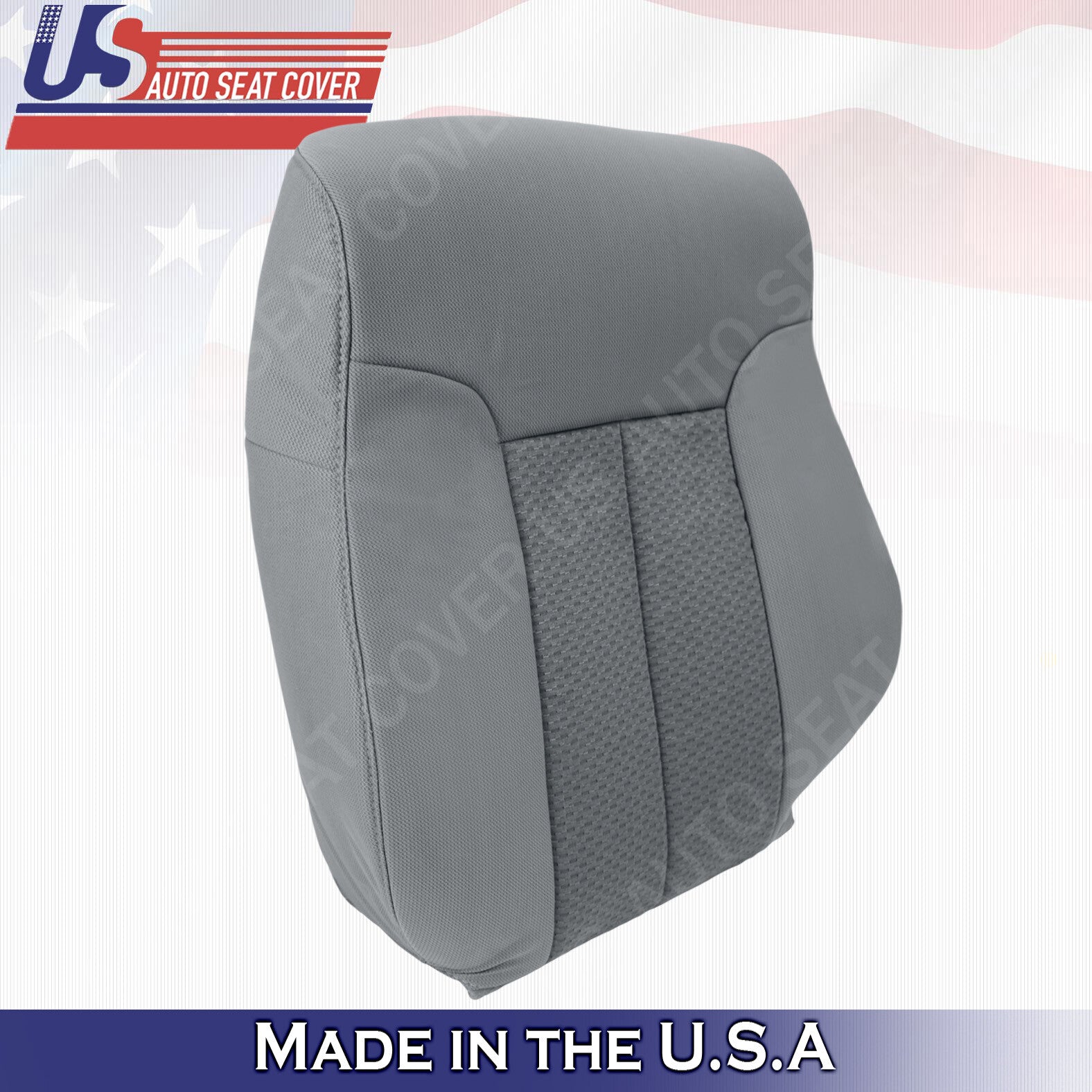 For 2011 to 2014 Ford F150 Driver side Top Cloth Seat Cover Steel Gray