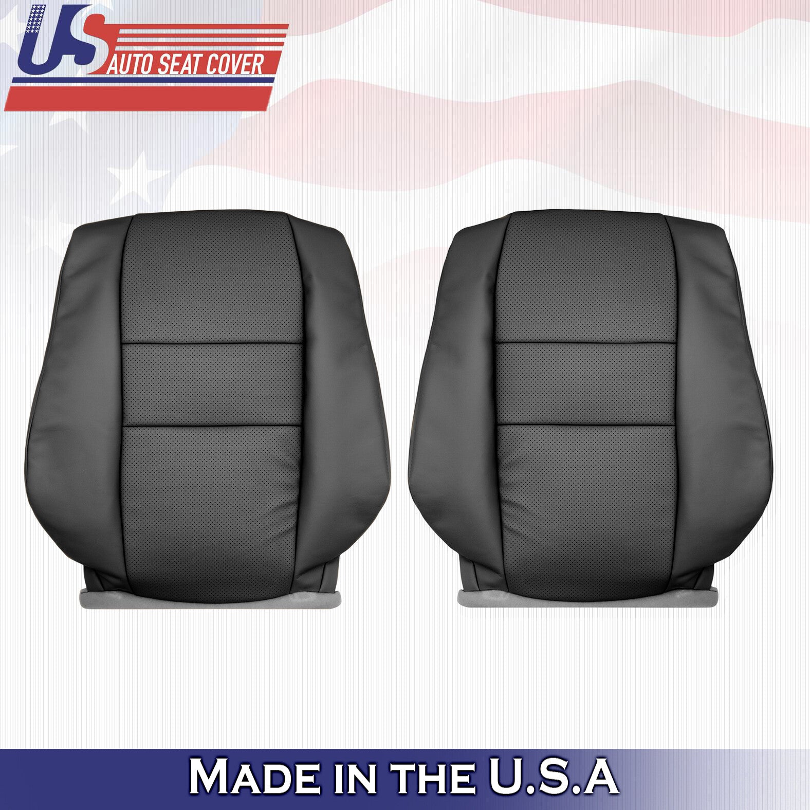 2005 2006 2007 2008 Fit Acura RL Front Driver Passenger Tops Leather Cover Black