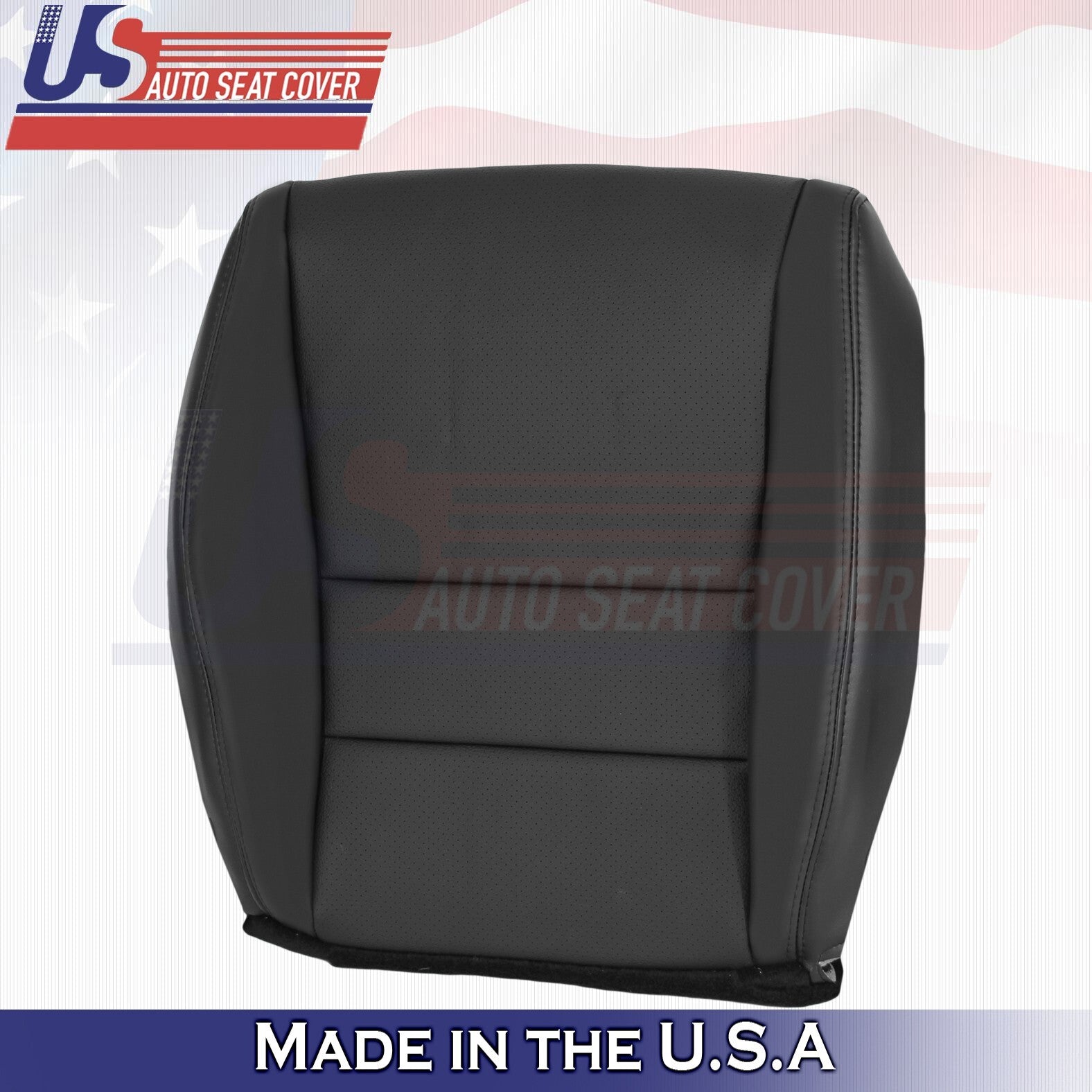 2004 to 2008 For Acura TSX Driver Side Bottom Perf Leather Seat Cover Black