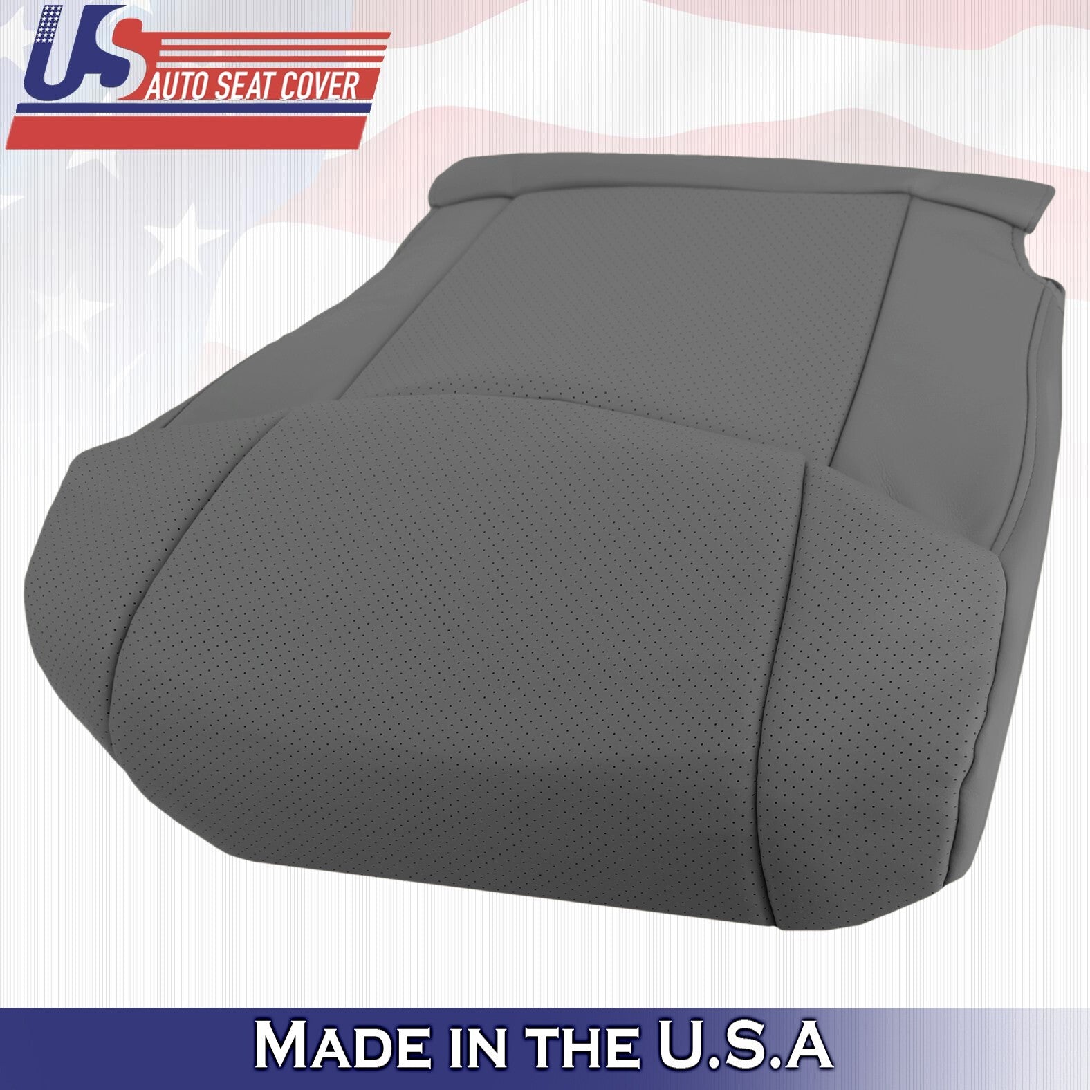 2005 2006 For Toyota Avalon Driver Bottom Perforated Leather Seat Cover Graphite