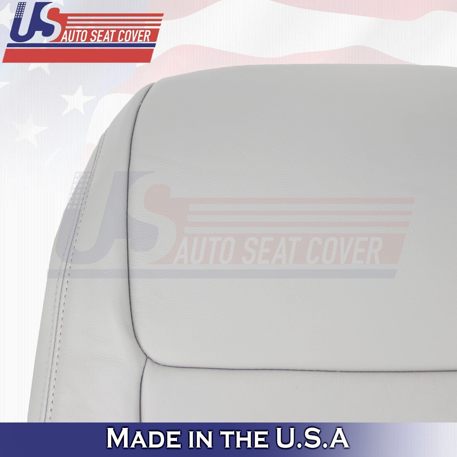 2017-2020 Fits Toyota Sienna Driver Side Bottom & Top Leather Seat Cover Gray