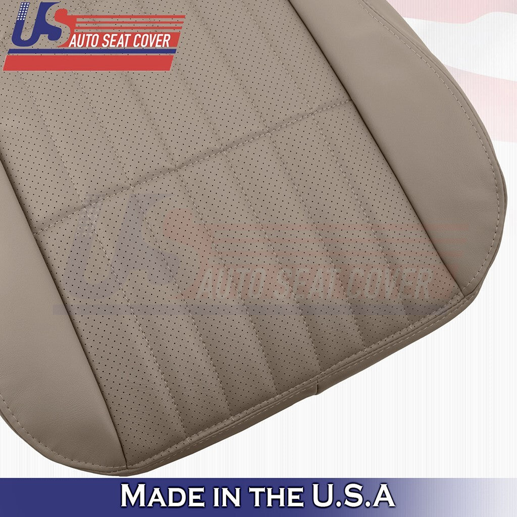 1997 to 2002 For Chevy Camaro Passenger Bottom&Top Perforated Leather Cover Tan