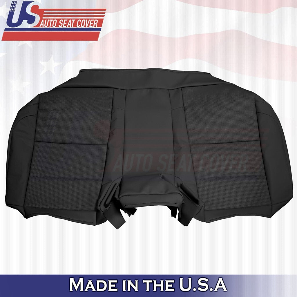 2013 to 2018 For Lexus ES350 Rear Bench Bottom Vinyl Perforated Seat Cover Black