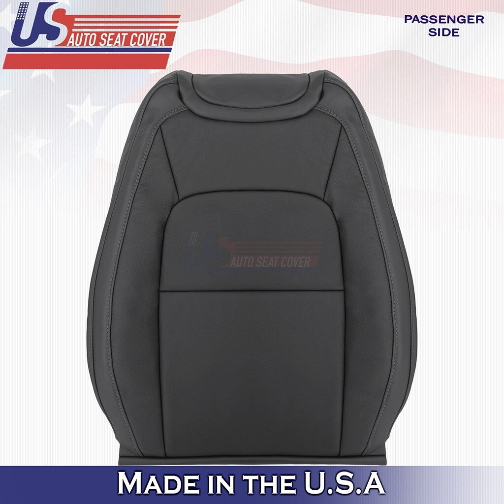 2015 to 2022 For GMC Canyon SLT Passenger Side Top Leather Seat Cover Black