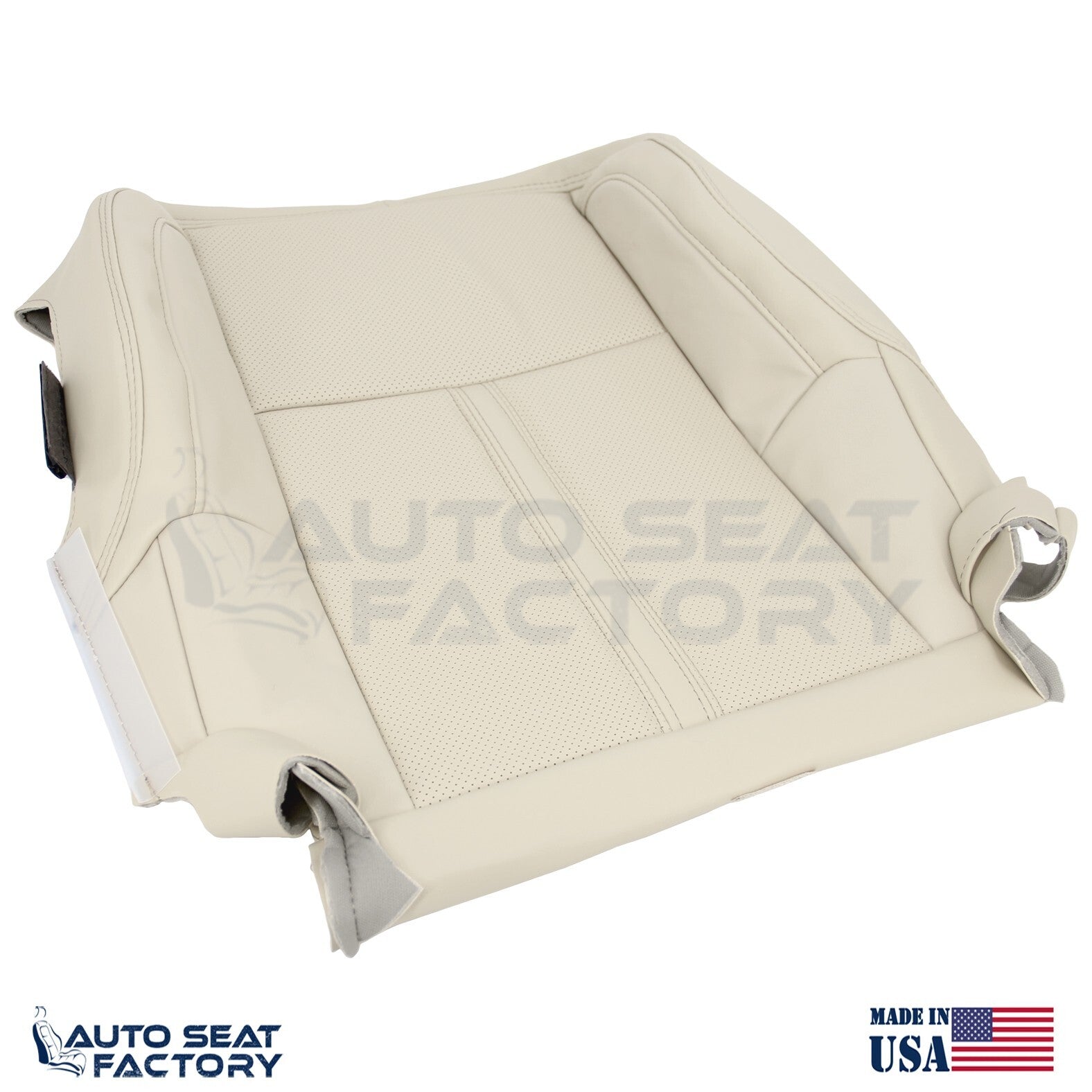 Fits 2009 - 2012 Lincoln MKS Driver Cashmere Vinyl Seat Cover, Perforated 2PCS