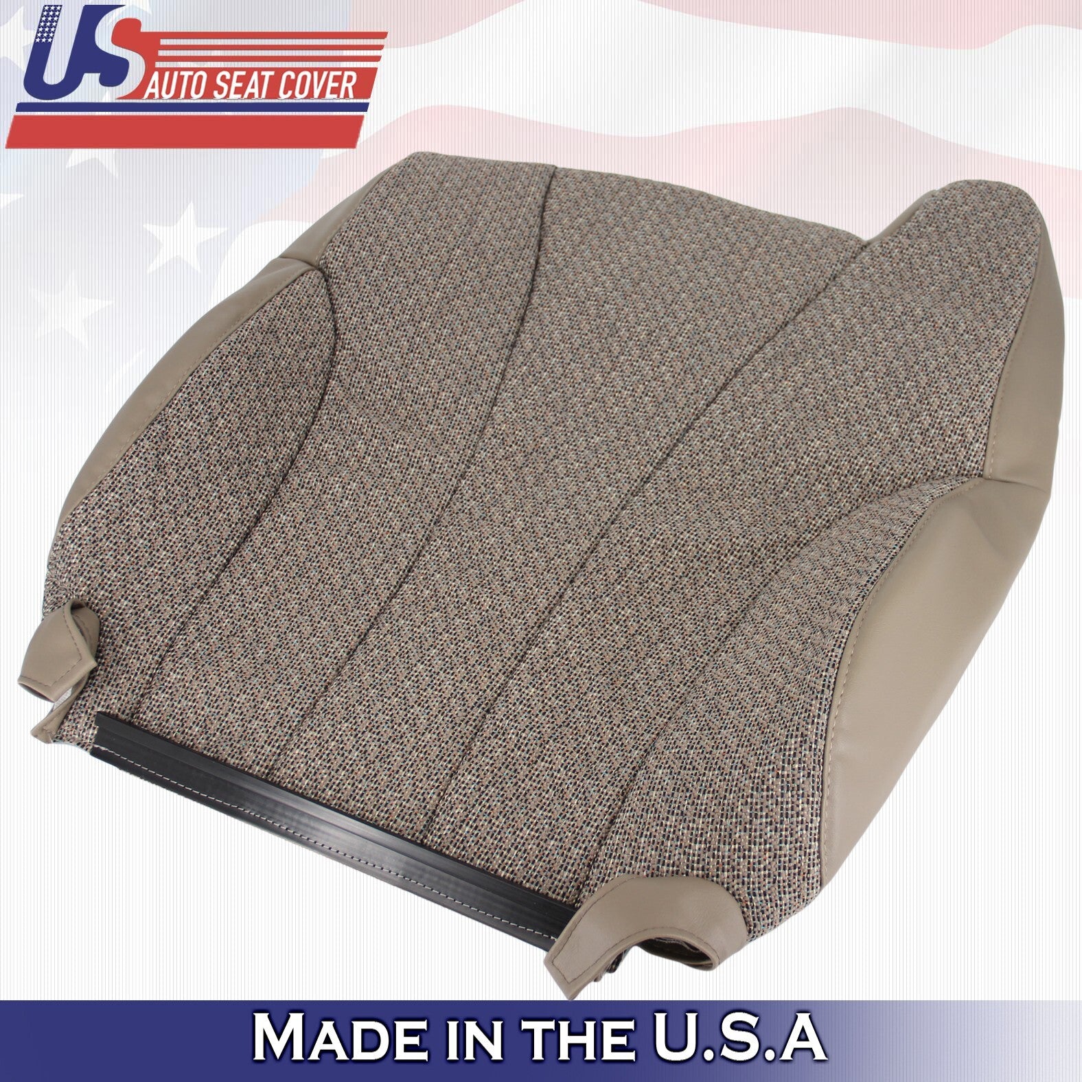 1999-2002 For Chevy Silverado 1500 Cloth Driver Side Seat Covers Neutral Tan