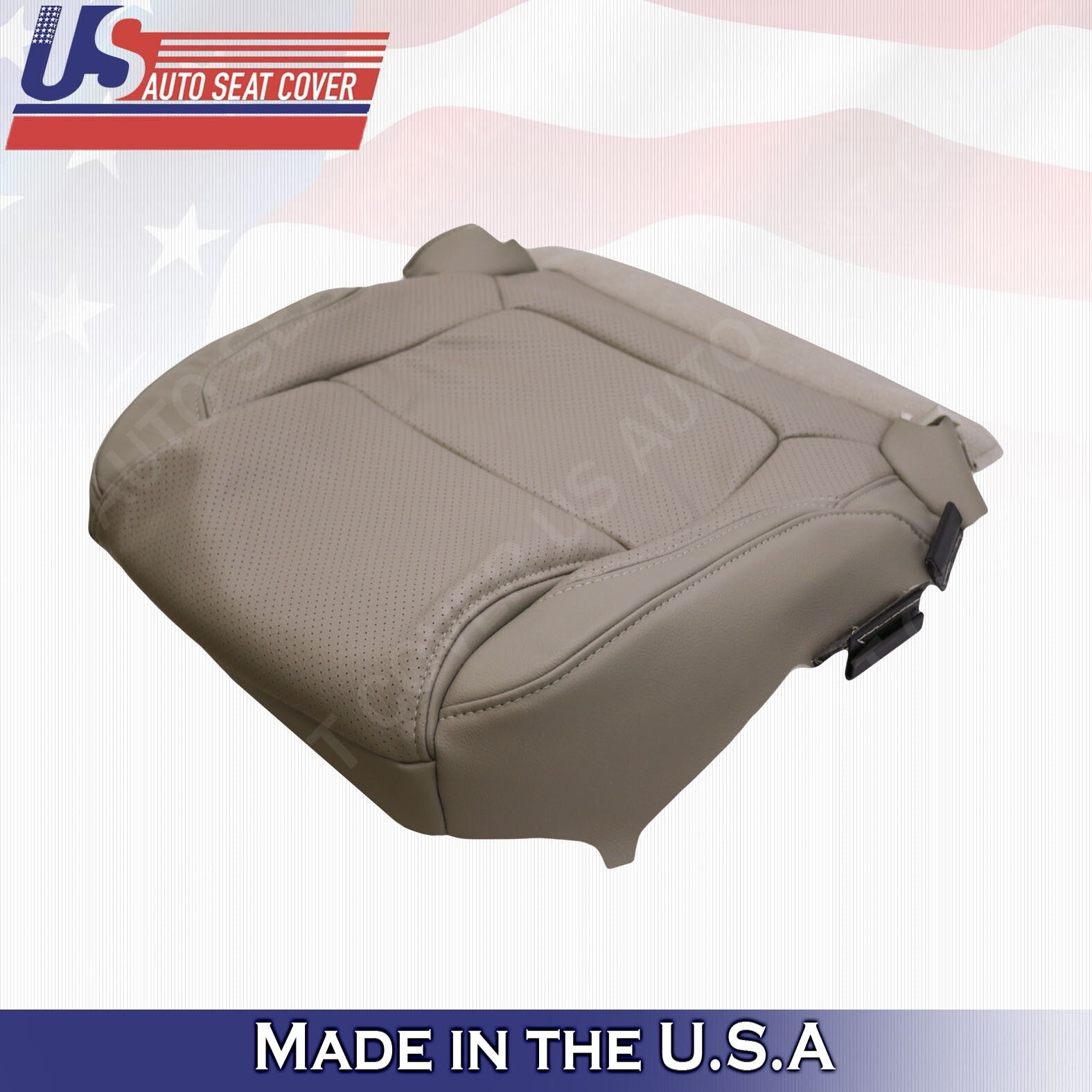 2011 -2015 FITS Ford Explorer Driver Bottom Leather Seat Cover Stone Gray