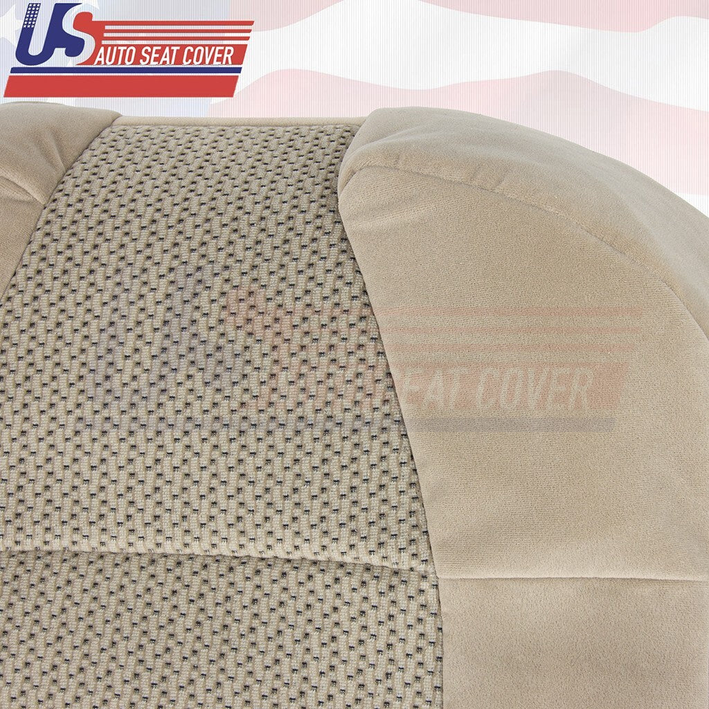 2003 Fits Ford F-150 Extended Cab Driver Top &Bottom Cloth Seat Cover Tan
