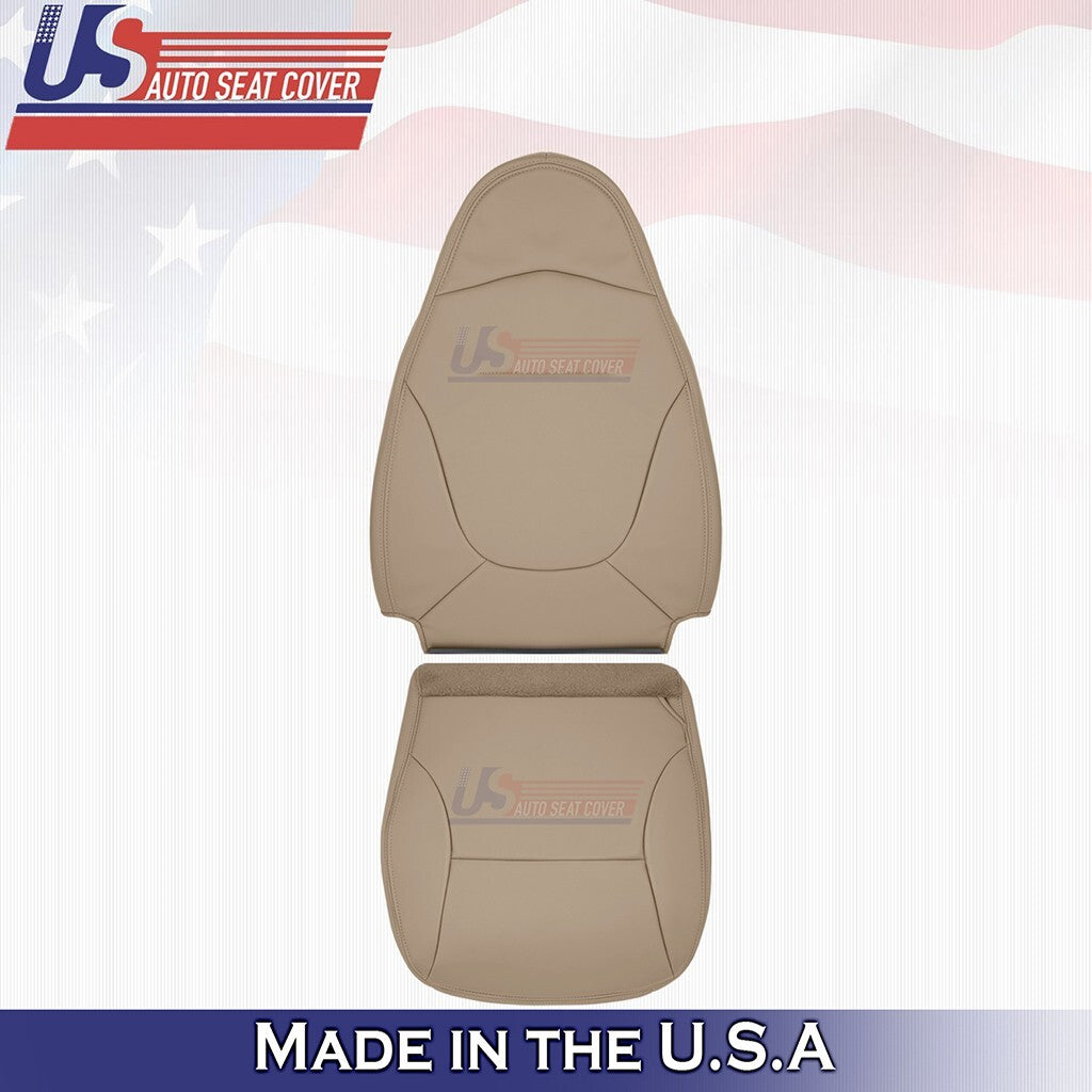 1997 1998 Fits Ford F150 Lariat Driver Bottom & Top Leather Seat Cover Tan