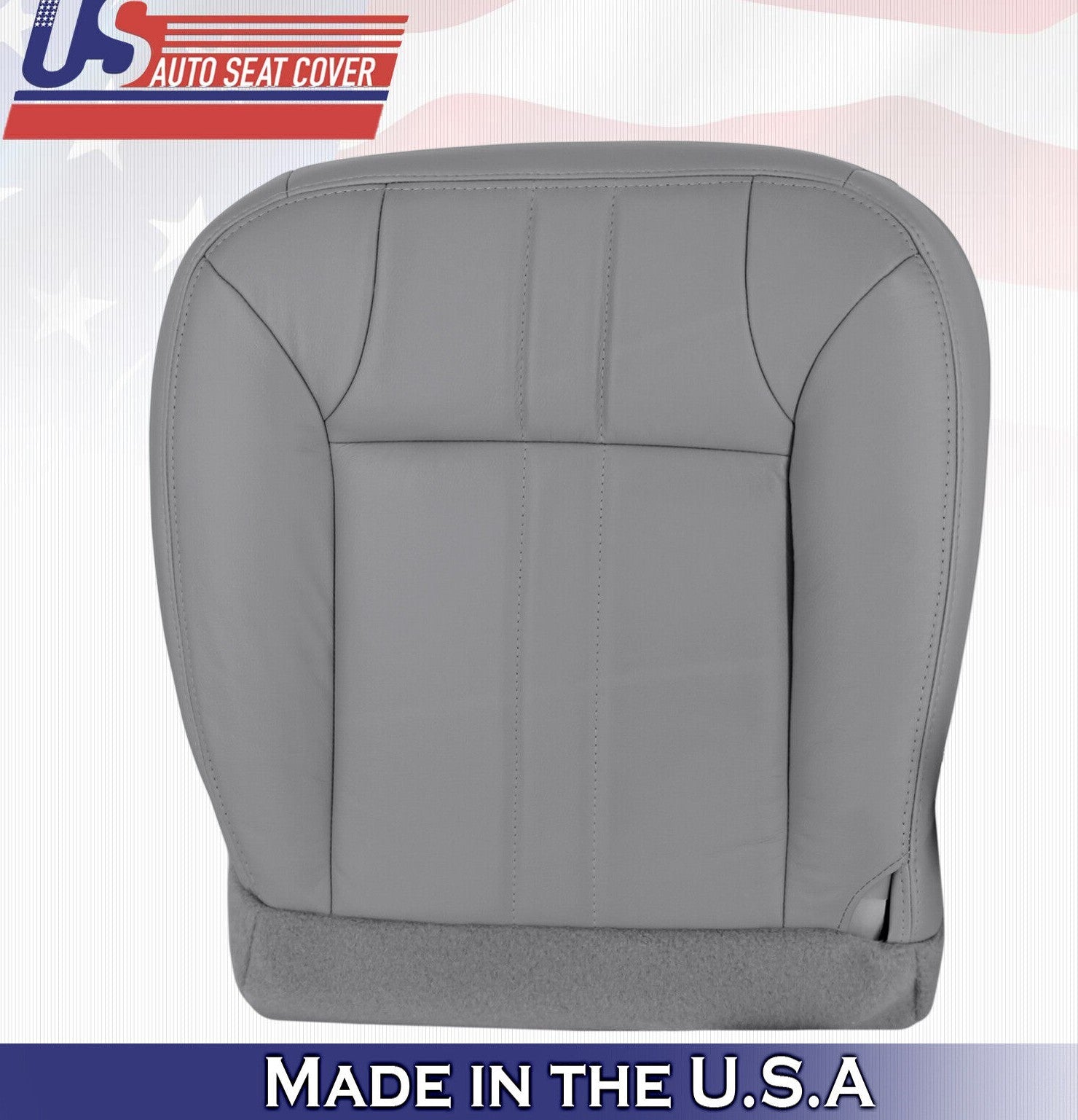 2001 For Ford Excursion Limited XLT Driver Side Bottom Leather Seat Cover Gray