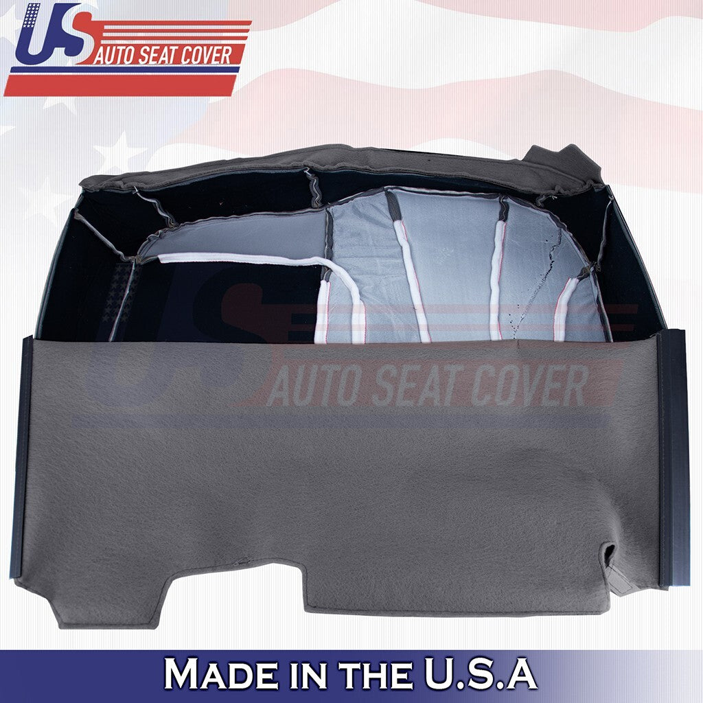 2001 2002 Fits Chevy Silverado WT Rear Set Bottoms Vinyl Seat Cover Dk Graphite
