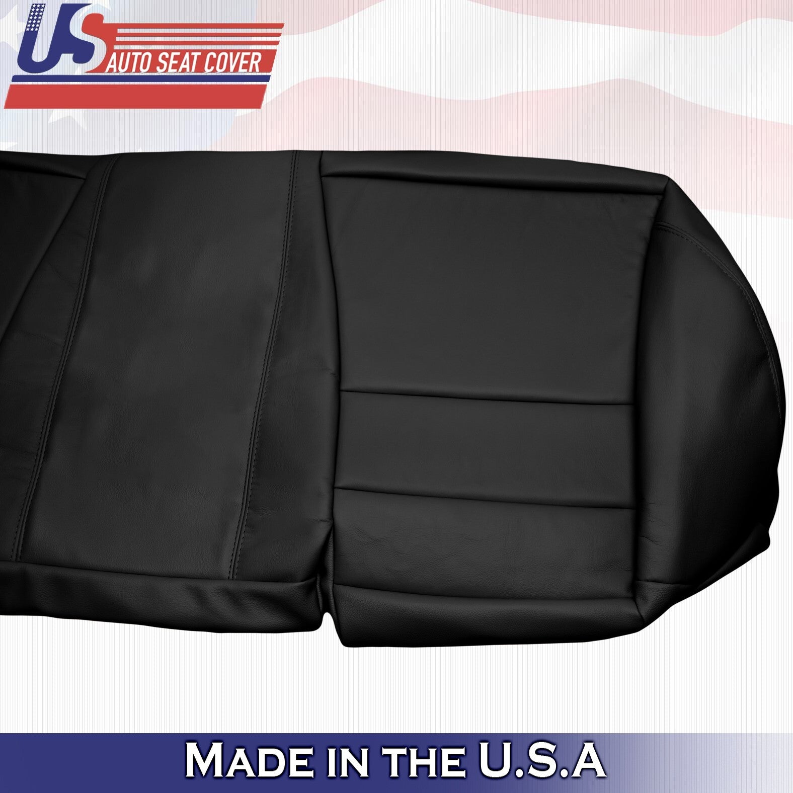 2008 2009 2010 2011 2012 Fits Honda Accord Rear Bench Bottom Leather Cover Black