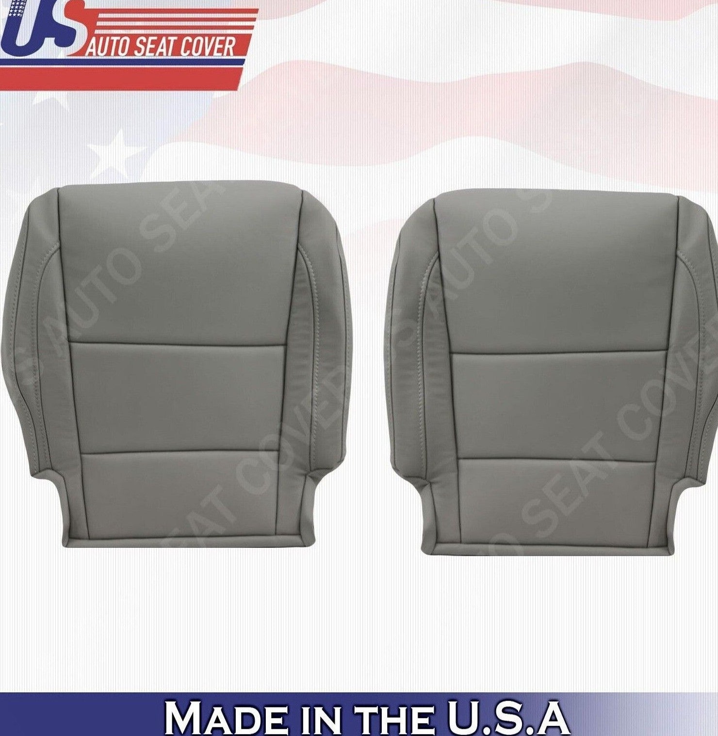 2018 2019 For Acura MDX Drive & Passenger Side Bottom Leather Seat Covers Gray