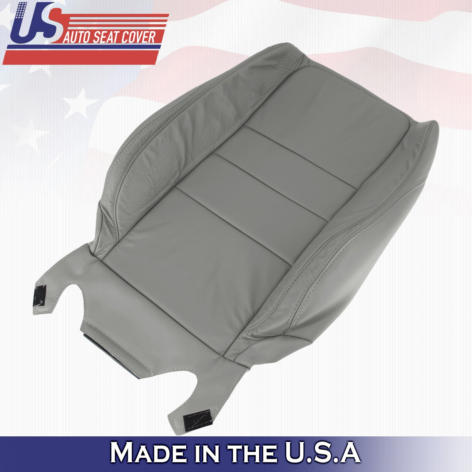 2011 2012 For Honda Accord Sedan Driver Top & Bottom Leather Seat Covers Gray