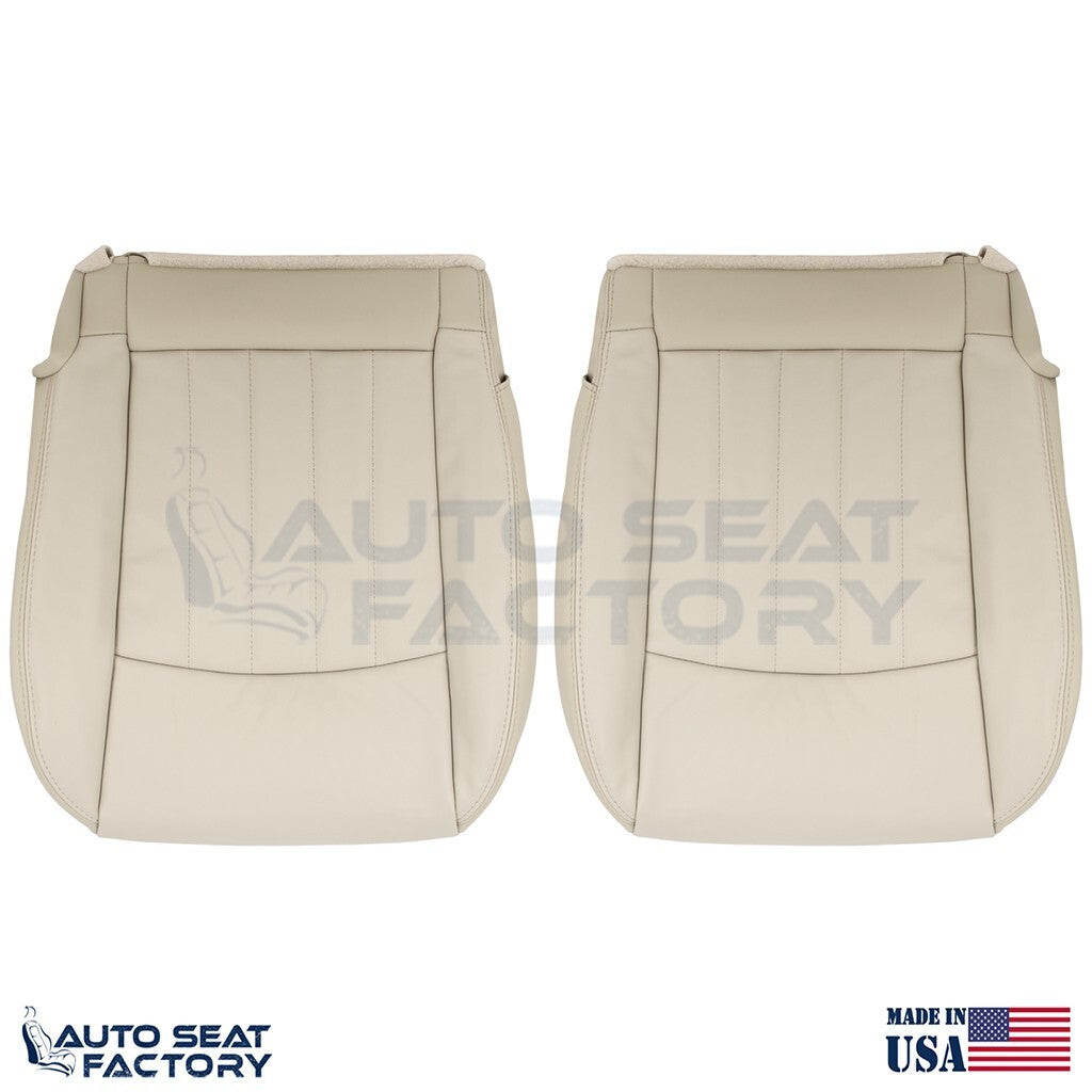 2014 -2017 Fits Infiniti QX50 Driver Passenger Bottom Wheat Vinyl Seat Covers