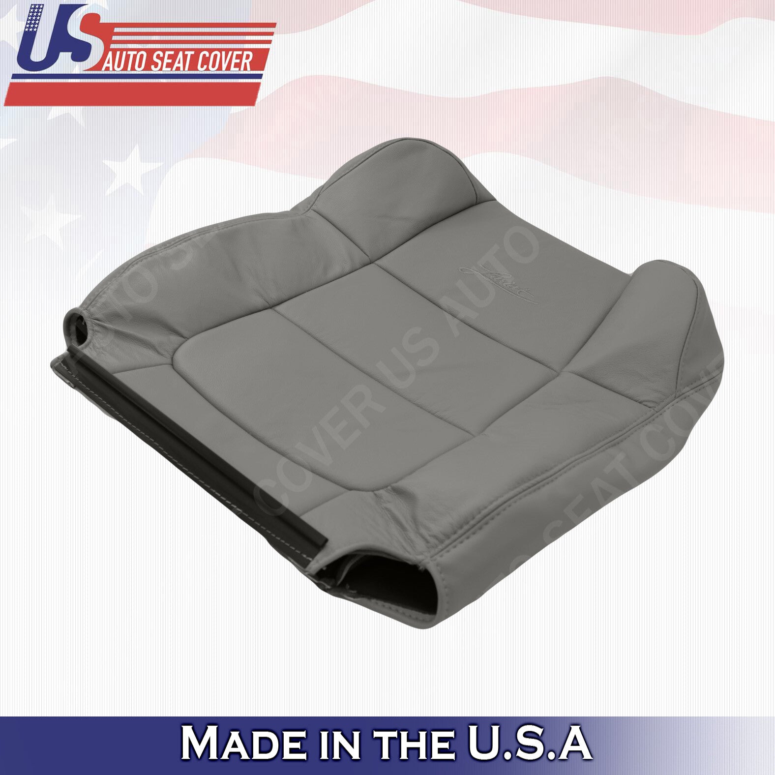 2001 2002 2003 Ford F150 Lariat Driver TOP Replacement Leather Cover Gray