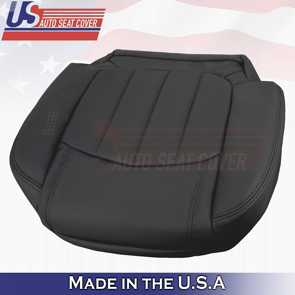 2008-2012 For Buick Enclave Rear Driver & Passenger Bottoms Leather Cover Black