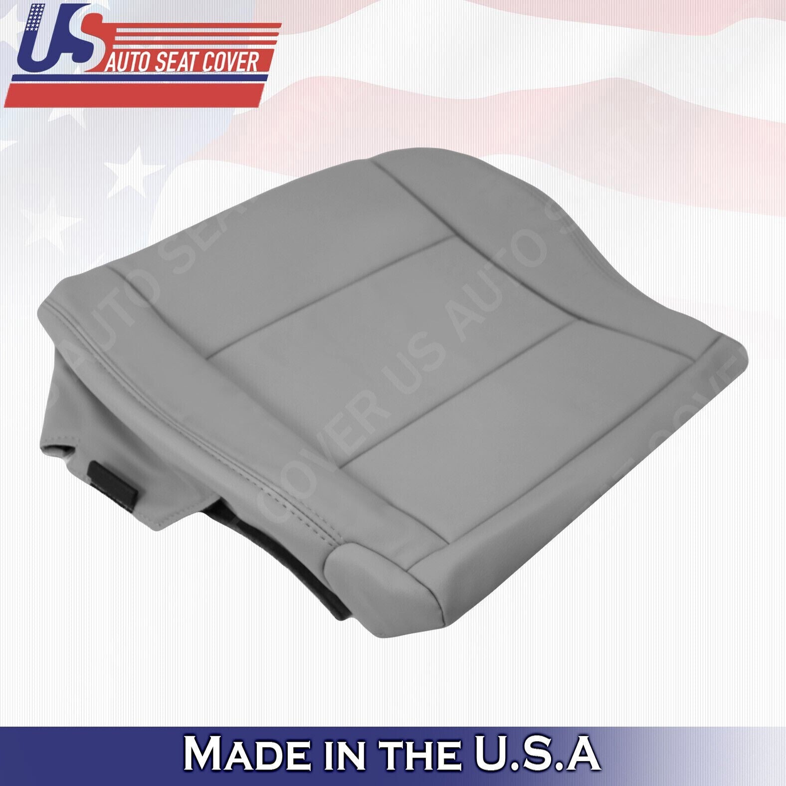 1998-2007 FITS Toyota Land Cruiser PASSENGER Bottom Leather Seat Cover "Gray"