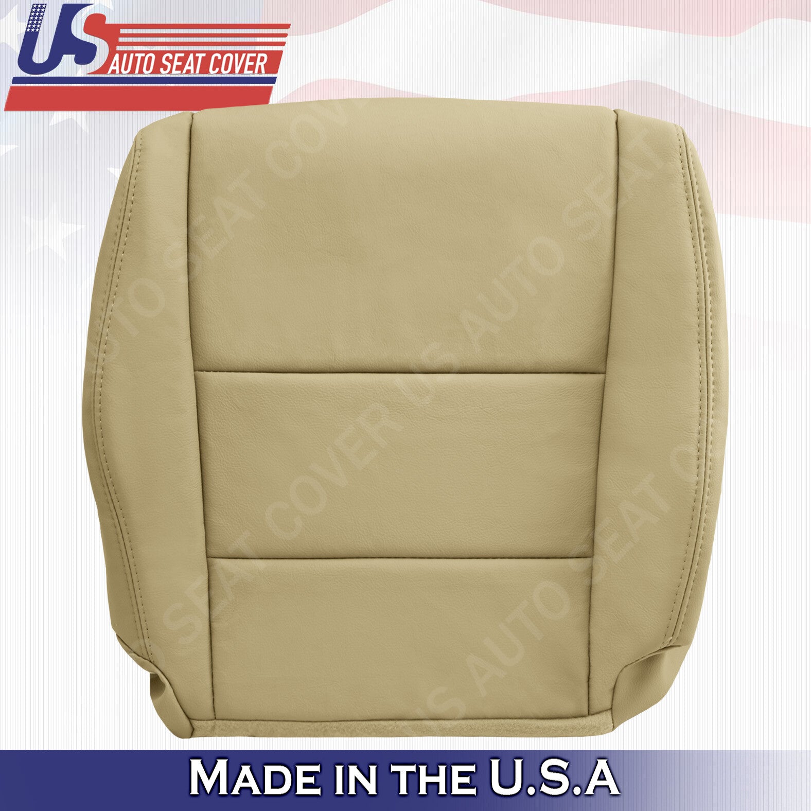 FITS 2008 to 2012 Honda Accord Driver Passenger Tan &  Black Leather Seat Cover