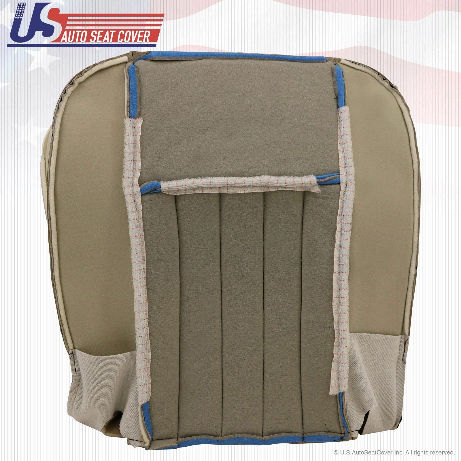 2006 Lincoln Navigator Passenger Bottom Perforated Leather Seat Cover Camel Tan