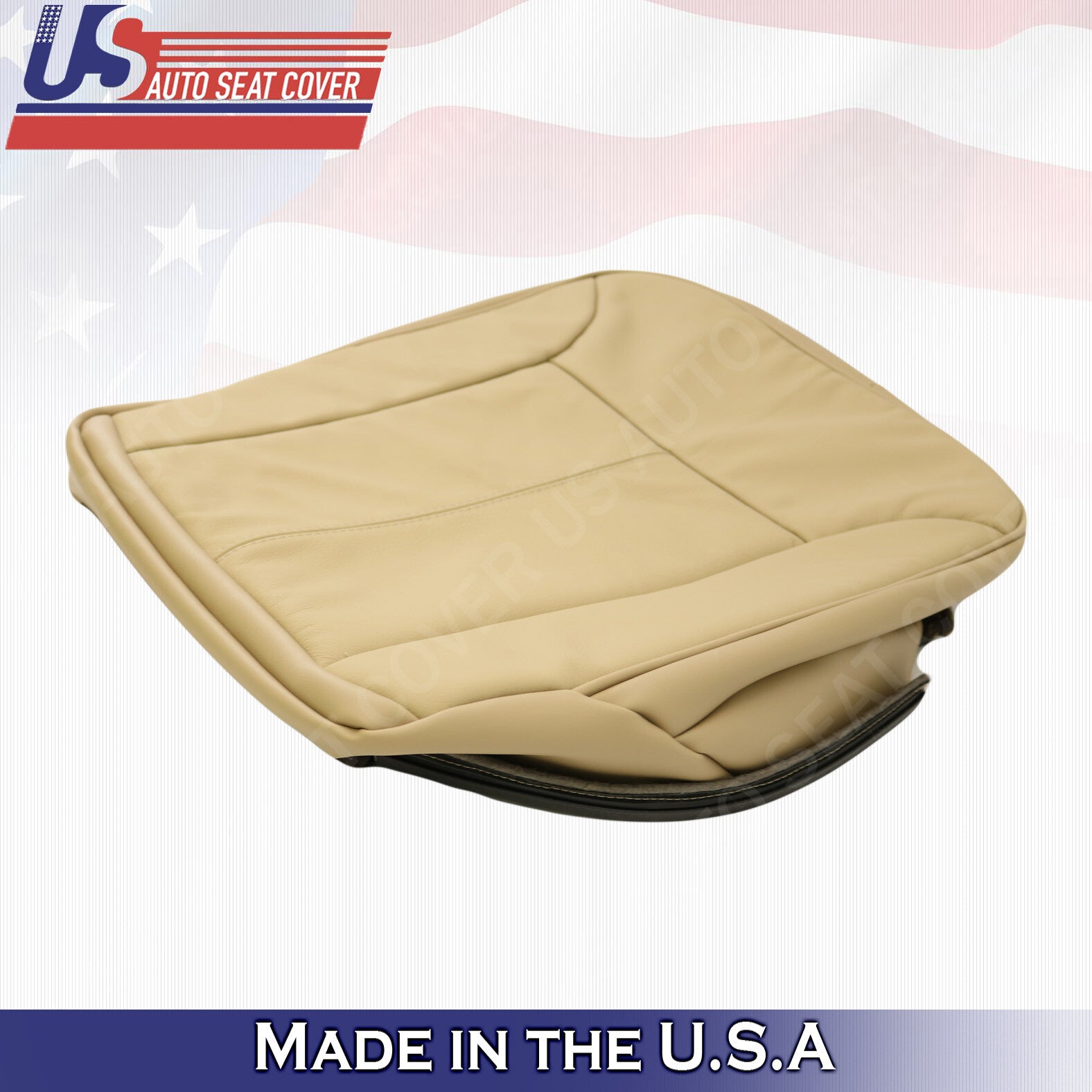 For 2010 2011 2012 Fit Mercedes Benz GL320 GL350 Driver Bottom Leather Cover Tan