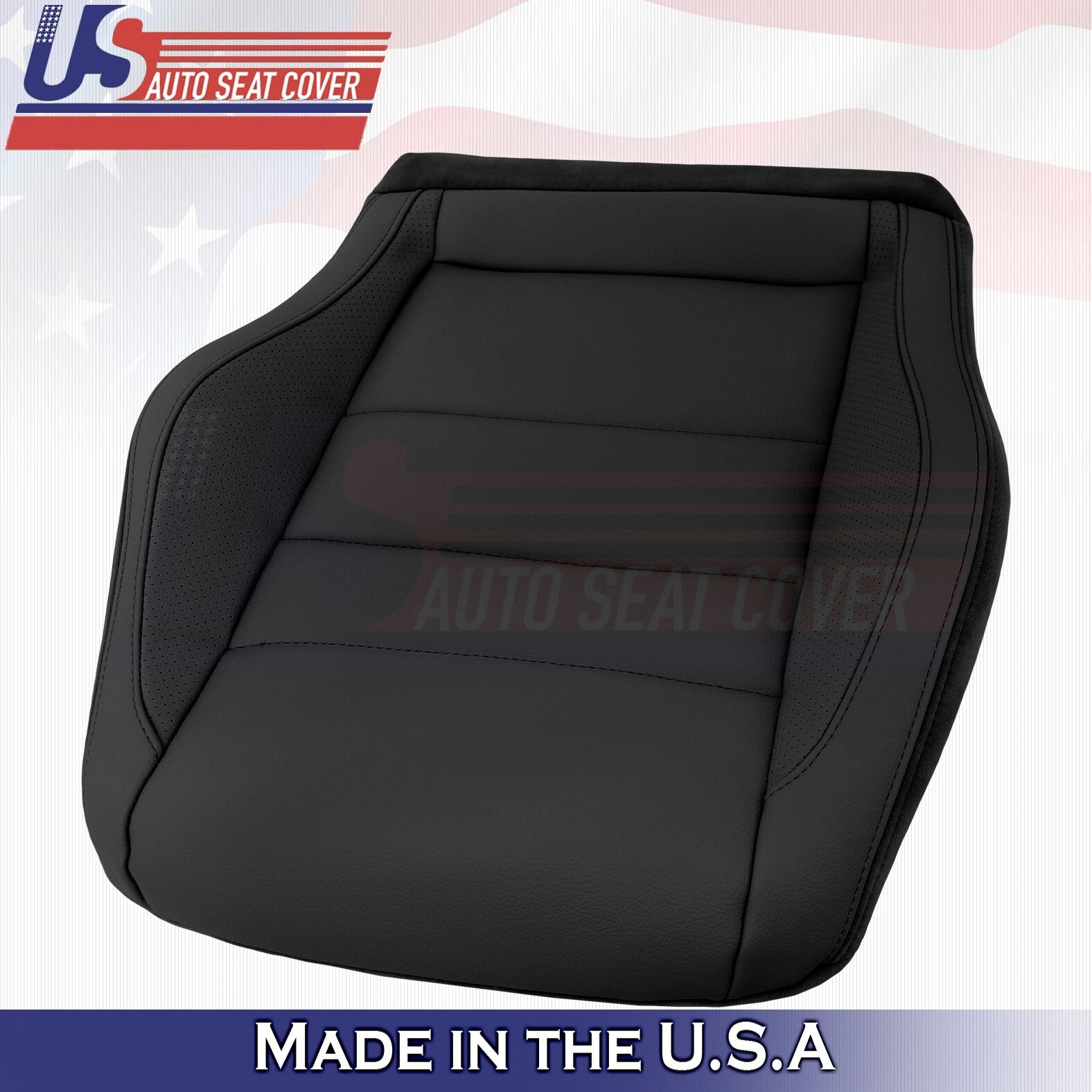 2010 to 2014 For Mercedes Benz E350 Coupe Driver Bottom Leather Seat Cover Black