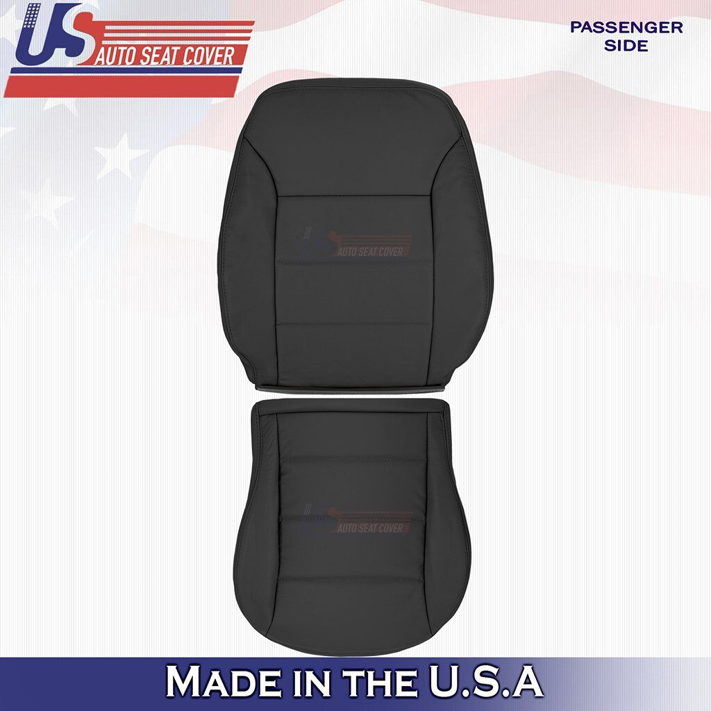 1999 to 2004 For Volkswagen Jetta Passenger Bottom & Top Vinyl Cover Black