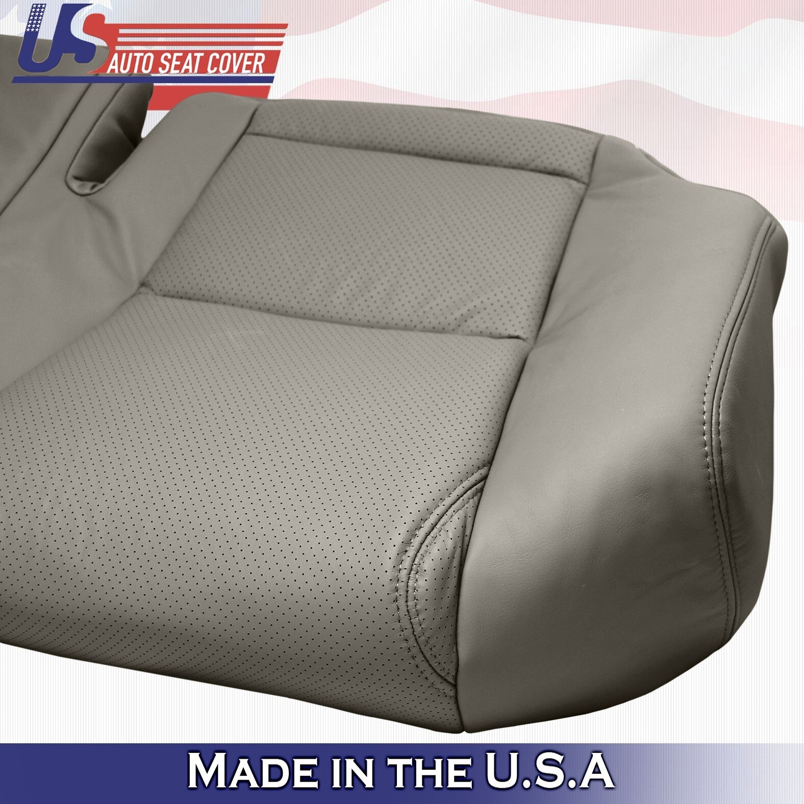 2010 For Lexus GS300 GS350 2nd Row Top & Bottom Perforated Leather Covers Gray