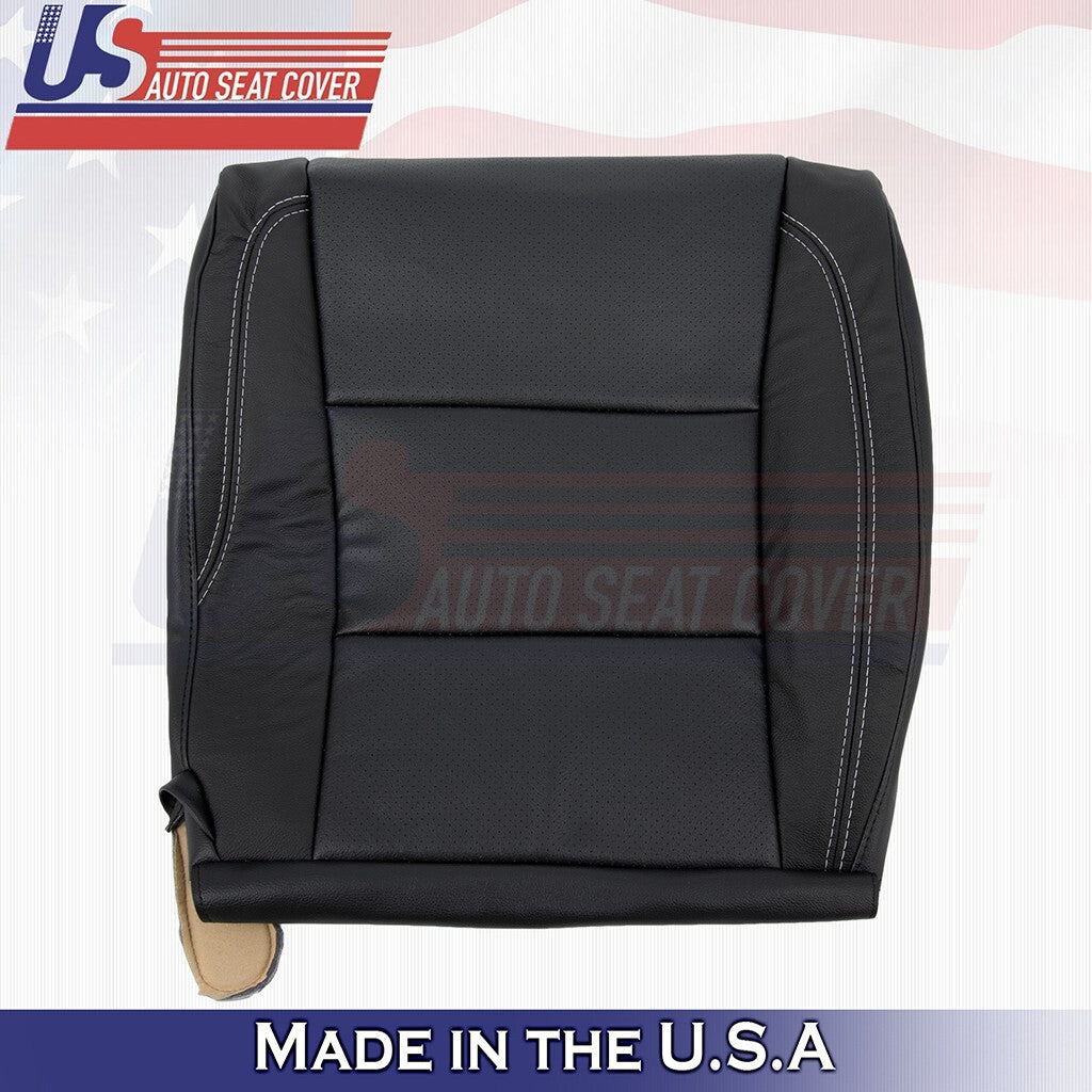 2013 to 2018 Fits Toyota Avalon Driver & Passenger Bottoms Leather Cover Black
